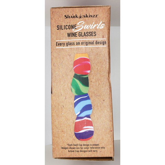 Set of 4 Silicone Indestructible Wine Cups (Camo Green) - Shark & Skinzz - NEW - Picture 6 of 9